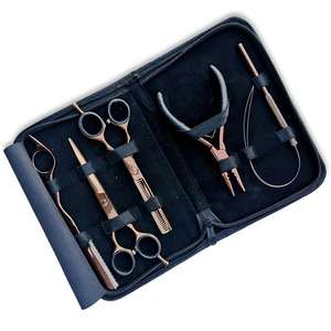 Kit Profesional OEM de Herramientas para Extensiones de Cabello de Acero Inoxidable Color Oro Rosa, Alicates para Anillos Micro/Nano, Juego de Tijeras y Cuchillas para Uso en Salones de Belleza - Product Image 2