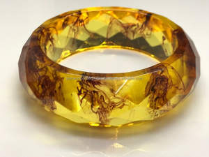 Bracelet en résine époxy Bijoux uniques en résine Bracelet en résine personnalisé Bracelet artistique fabriqué en Inde - Product Image 6