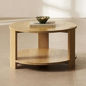 Table basse contemporaine en bois massif alliant robustesse, simplicité et élégance intérieure naturelle - Product Image 5