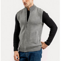 Pulls en tricot à fermeture éclair pour hommes, 100 % coton, best-sellers, en vente