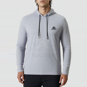<b>Pullover</b> <b>Men</b> Winter Gym Hoodies Breathable Eco-Friendly Performance Fabric Adjustable Hood Regular Fit Training Running Fitness - Product Image 3