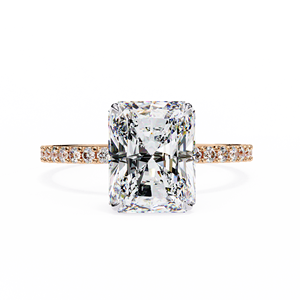 3.00ct Radiant Lab Grown Diamond E VSS 925 <b>Silver</b> Gold Plated IGI Certified Luxury <b>Solitaire</b> Engagement <b>Ring</b> Anniversary Gift - Product Image 2
