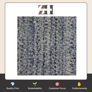 Alfombra Picasa Hecha a Mano con Poliéster Reciclado, Alfombra Moderna Azul para Decoración y Amueblamiento del Hogar Contemporáneo - Product Image 6