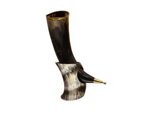 Handcrafted Natural <b>Buffalo</b> <b>Horn</b> for Drinking for Beer Wine with stand for Bar Hotel or Home Use Natural Crafts - Product Image 4