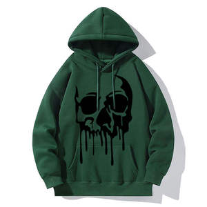 Sweat à capuche unisexe coupe classique en molleton polyester/coton écologique avec fermeture éclair, motif personnalisé, style urbain, séchage rapide, collection printemps - Product Image 5