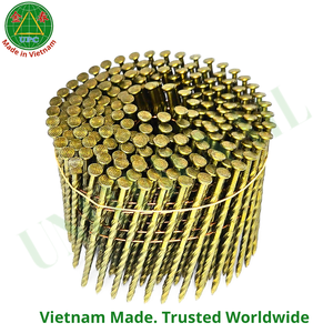 Clous industriels en acier de 2-1/2 pouces pour palettes en bois, à tête lisse/vis/anneau ou à tête quadrillée, pour pistolet à clous pneumatique, fabriqués au Vietnam - Product Image 3