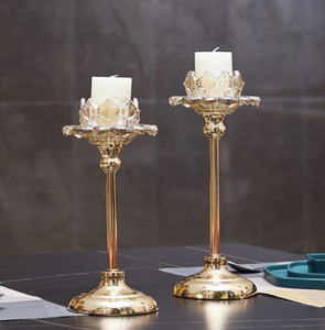 Support artistique pour feuilles d'or et branches fleuries avec bol en verre fumé. Décoration chic. Disponible aux prix de gros. - Product Image 5