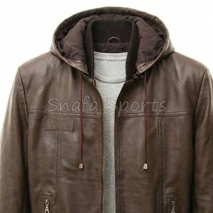 เสื้อแจ็คเก็ตหนังแท้บุขนแกะสำหรับผู้ชาย กันน้ำ ระบายอากาศได้ดี ซิปหน้า มีจำหน่าย - Product Image 3