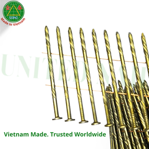 ตะปูเหล็กม้วนสำหรับพาเลท ขนาด 1-3/4 นิ้ว x 0.092 นิ้ว จำนวน 9000 ชิ้น แบบ OEM เคลือบสีเหลือง หัววงแหวน/เรียบ/เกลียว  สำหรับงานอุตสาหกรรม ความโค้ง 15-16 องศา - Product Image 1