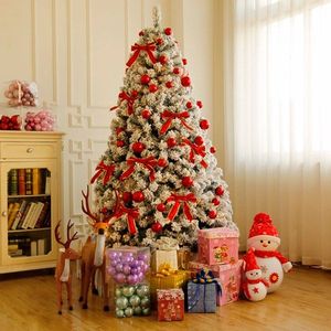 Albero di Natale Artificiale Pre-Illuminato con 800 Rami e 300 Luci, Telecomando, 1,8 Metri, Effetto Neve, Pino Natalizio Articolato - Product Image 6