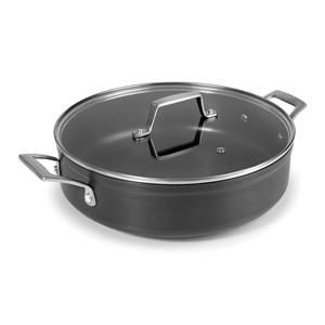 Teglia per crostata con coperchio in vetro per cottura, rotonda da 9 pollici, antiaderente, adatta al forno - Product Image 1
