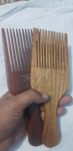 Handmade Polished Natural Neem <b>Wood</b> <b>Comb</b> Unisex Eco-Friendly Anti-Dandruff Good Healthy Hair Care for All Type Hairs Decoration - Product Image 6