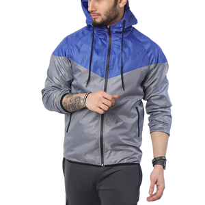 Lightweight <b>Men</b> Windbreaker <b>Jacket</b> 100% Polyester Breathable Custom Running <b>Jacket</b> - Product Image 4