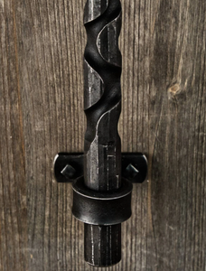 Heavy Duty Wrought Iron Barn <b>Door</b> Handle <b>Rustic</b> Forged Steel Spiral Twisted Pull Handles for Sliding Wooden <b>Doors</b> & Gates - Product Image 3