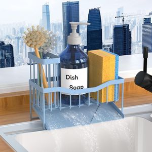 Organizzatore per Lavello in Acciaio Inox con Porta Spugna e Spazzola, Antiruggine, per Organizzazione Cucina - Product Image 4