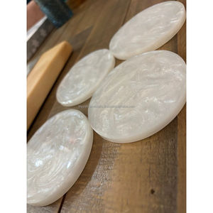 ชุดแผ่นรองจานสีม่วงสำหรับใส่ชากาแฟที่รองจานลายพิมพ์โลโก้จากอินเดีย - Product Image 3