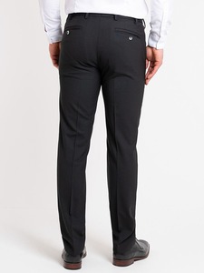 Pantalon de bureau professionnel pour homme, style formel, coupe droite, en toile respirante, taille mi-haute, poids moyen, tenue élégante - Product Image 4