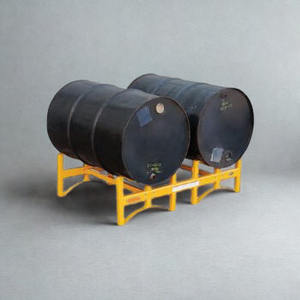 Support de stockage pour fûts en acier, robuste, pour fûts d'huile, palette pour une utilisation sûre en entrepôt, usine et stockage industriel - Product Image 3