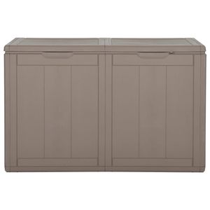 Grande boîte de rangement 100 % polypropylène résistante aux UV en brun - Product Image 4