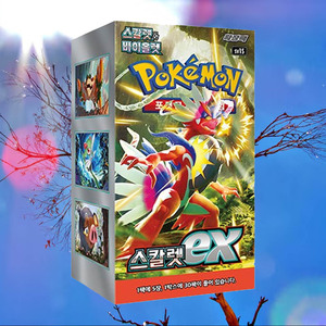 การ์ดโปเกมอนสการ์เล็ต เอ็กซ์เวอร์ชั่นเกาหลี บูสเตอร์แพ็ค การ์ดสะสมสำหรับเกมการ์ดแลกเปลี่ยน งานอดิเรกสำหรับผู้ใหญ่ - Product Image 4