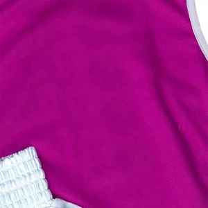 Conjunto de Camiseta de Baloncesto Rosa para Niñas, Camiseta sin Mangas con Pantalones Cortos, Ropa Deportiva Transpirable de Poliéster para Todas las Temporadas, Corte Regular - Product Image 2