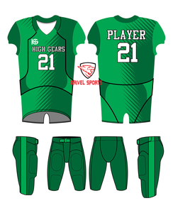 Conjuntos de camisetas de fútbol juvenil al por mayor, uniformes de fútbol americano con sublimación completa personalizados - Product Image 2