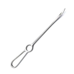 เข็มเย็บแผลบริเวณช่องคลอด Buhner Vulva Suture Insertion Needle แบบใช้ซ้ำได้ ผลิตจากเหล็กกล้าไร้สนิมเยอรมันคุณภาพสูง เครื่องมือผ่าตัดสัตวแพทย์สำหรับการสูติศาสตร์ - Product Image 3