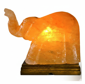 Lámpara de Sal Rosa del Himalaya, Cristal de Roca Natural en Forma de Elefante, Tallada a Mano, Luz Nocturna LED, Lámpara de Mesa, Decoración del Hogar - Product Image 6