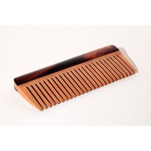 Peigne à cheveux en bois de neem écologique fait à la main, artisanat en bambou et en bois, utilisation quotidienne, non toxique et durable - Product Image 3