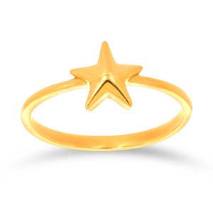แหวนทองคำรูปดาวห้าแฉก Twinkle Star ดีไซน์หรูหราสำหรับผู้หญิง สไตล์มินิมอลทันสมัย - Product Image 1