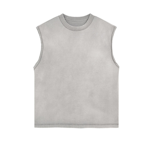 Custom <b>Logo</b> 2025 Men's Cotton Sleeveless Gym Tank Top Breathable Athletic Shirt for Workout Casual Fitness Wear Muscle Print - Product Image 5