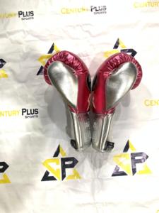 Gants de boxe professionnels rose et argentés, tendance, neufs, de haute qualité, en cuir véritable métallisé, sans couture, marque No Boxing No Life. - Product Image 4