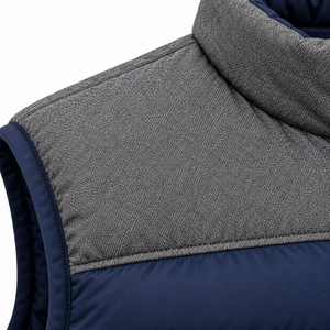Chaleco Acolchado de Invierno para Hombre, Cuello Alto, Sin Mangas, Transpirable, de Secado Rápido, Ecológico, Cortavientos, con Cierre - Product Image 6