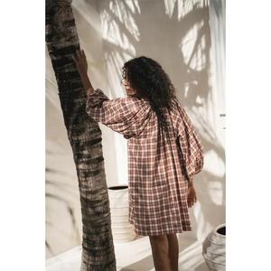 Vestido Maxi Moderno de Playa, 100% Algodón Tejido a Mano, Diseño Textil Ecológico Hecho a Mano, Diseños Personalizados, Natural y Cómodo - Product Image 3