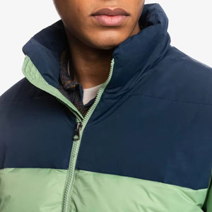 Nouvelles vestes d'hiver matelassées bicolores pour hommes, vente en gros, manteaux d'extérieur matelassés zippés, vestes d'automne en duvet pour hommes, haute qualité - Product Image 1