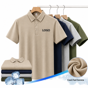 Chemises pour hommes brodées, écologiques, de haute qualité, avec logo personnalisé sur le devant, manches courtes, décontractées, pour le golf, fabriquées au Bangladesh - Product Image 5