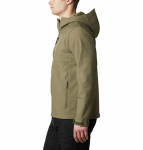 Veste coupe-vent d'hiver imperméable en toile à capuche, style universitaire, avec fermeture éclair et logo frontal, la plus vendue, style urbain - Product Image 4