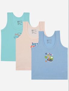 Chaleco interior sin mangas para niños, uso diario, ajuste elástico, paquete de tres, ropa interior suave y cómoda a precio de mayoreo. - Product Image 2