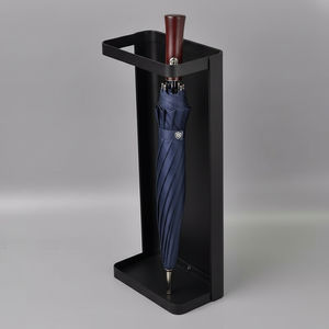 Porte-parapluie d'entrée sur pied en métal moderne, design mobile, finition thermolaquée TW Origin - Product Image 1