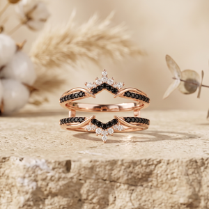 Wholesale Custom Rose Gold Moissanite Diamond <b>Ring</b> Guard Wrap <b>Crown</b> Design OEM ODM Fine Jewelry - Product Image 1