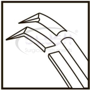 Pinzas de Capsulorrexis de Acción Cruzada Curvas de Titanio, Instrumento Oftálmico para Cirugía de Cataratas de Blush Surgical - Product Image 6