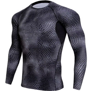 High Quality Custom Made <b>Men</b> <b>Compression</b> <b>Shirt</b> / <b>Men's</b> Gym Wear Running Fitness Wear Tops Club <b>Compression</b> Jersey - Product Image 6