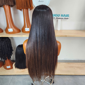 Hot Sell Remy Vietnamese Human Hair Long <b>Wig</b> for Lace Front Natural Color Transparent 5x5 Loose Body Wave <b>Cheap</b> Price High - Product Image 2