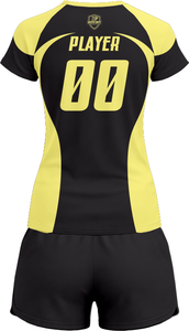 Tenue de volley-ball SpikeStorm Pro AeroSpike Elite, kit de volley-ball ThunderHit Premium, 100 % polyester, impression par sublimation intégrale - Product Image 3