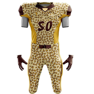 Uniforme de football américain respirant pour hommes adultes, fabriqué au Pakistan, en polyester de haute qualité, tailles et couleurs personnalisables, vente en gros - Product Image 1