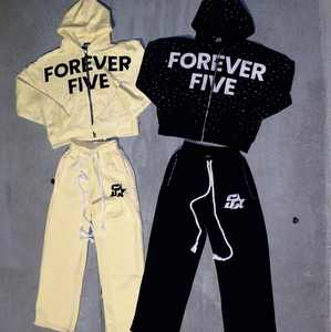 Trajes Deportivos Casuales de Invierno de Tela Gruesa con Lavado Ácido, a la Moda, con Marca Personalizada, Pedidos al por Mayor - Product Image 3