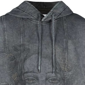 Sudadera con Capucha Personalizada para Hombre, 100% Algodón, 400GSM, con Logotipo Personalizado, Lavado Ácido Intenso, Estilo Urbano, Fabricante OEM ODM - Product Image 5