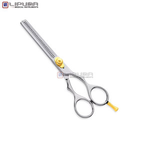Buy 4Cr13 Stainless Steel <b>Left</b>-<b>Handed</b> Adjustable Screw Razor Sharp Blades Professional Hair Thinning <b>Scissors</b> Plastic/Rubber - Product Image 5