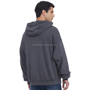 Sudaderas con Capucha de Primera Calidad con Lavado Ácido para Hombre, Diseño de Tela Invernal, Logotipo Personalizable de Fábrica - Product Image 2