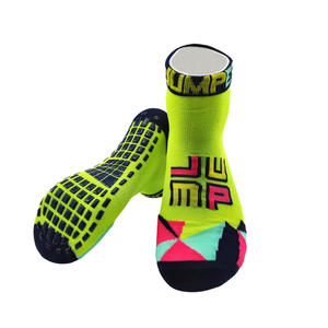 Jump Sporty Non-Slip Crew <b>Socks</b> Yellow Solid Youth Adult Summer Sport Yoga Basketball <b>Socks</b> - Product Image 4